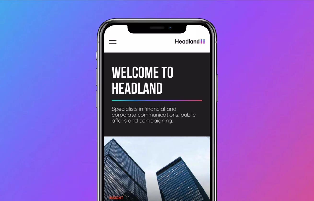 Headland mobile website design by Class
